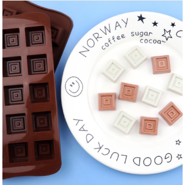 Khuôn silicon vuông chấm