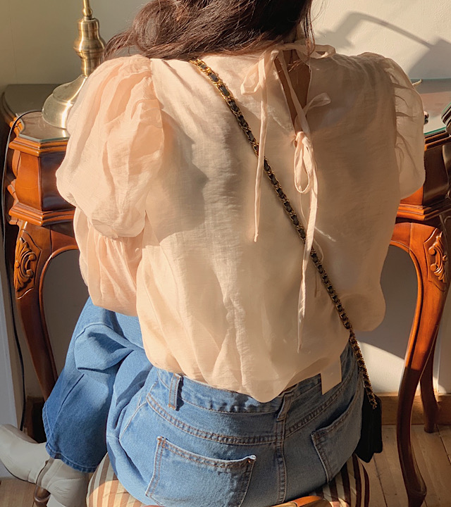 Áo kiểu tay phồng phong cách Hàn Quốc cho nữ 42254