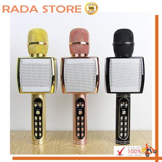 Micro karaoke bluetooth mini YS-91,Mic hát không dây, hỗ trợ ghi âm, bass chuẩn - Bảo hành 6 tháng