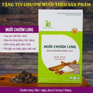(Tặng túi chườm muối theo sản phẩm) Muối chườm lưng giảm đau, thư giãn 850g - Bảo Nhiên (Việt Nam)