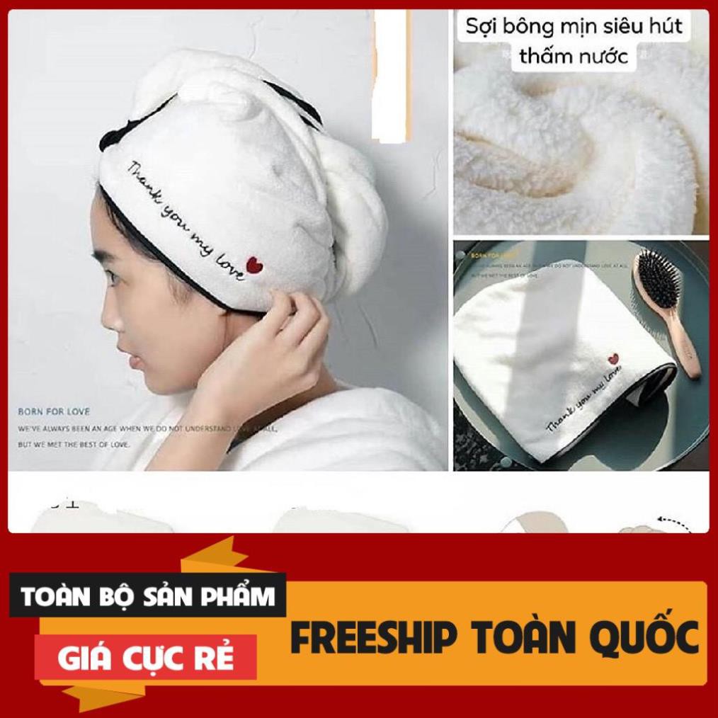 Khăn quấn tóc siêu thấm tiện lợi