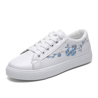 Giày sneaker nữ Sora ❤️FREESHIP❤️ Giày thể thao nữ đẹp màu trắng thêu hoa đào Sora SY9528