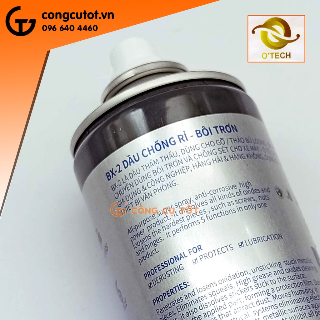 Dầu tẩy rỉ sét 450ml OTECH BX-2