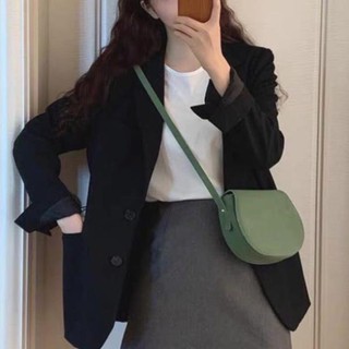 [Xả kho 3 ngày] Áo Blazer màu đen, áo vest tay dài trơn cho nữ