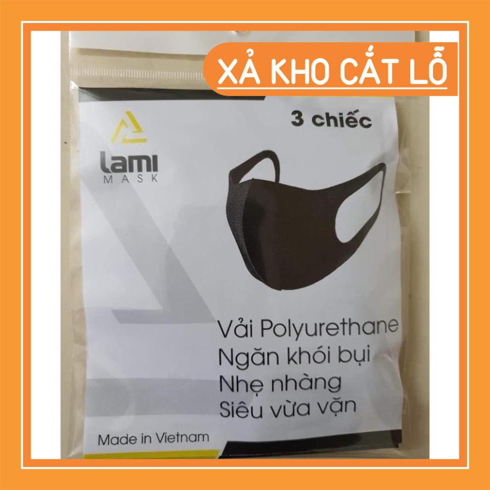 (Siêu sale)  Gói 3 Khẩu trang Lami Mask khẩu trang Sina hàng Việt Nam