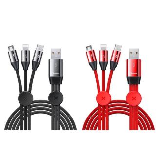 Cáp sạc 3 in 1 Baseus 3 dây tách rời