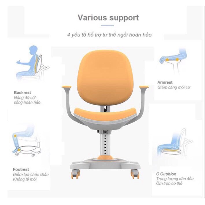 [FREESHIP] Ghế chống gù Raymond C41A PRO mẫu mới nhất 2020_bàn học chống gù | BigBuy360 - bigbuy360.vn