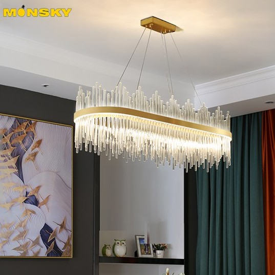 Đèn thả mâm MONSKY AMED kiểu dáng hiện đại với 3 chế độ ánh sáng trang trí nội thất sang trọng.