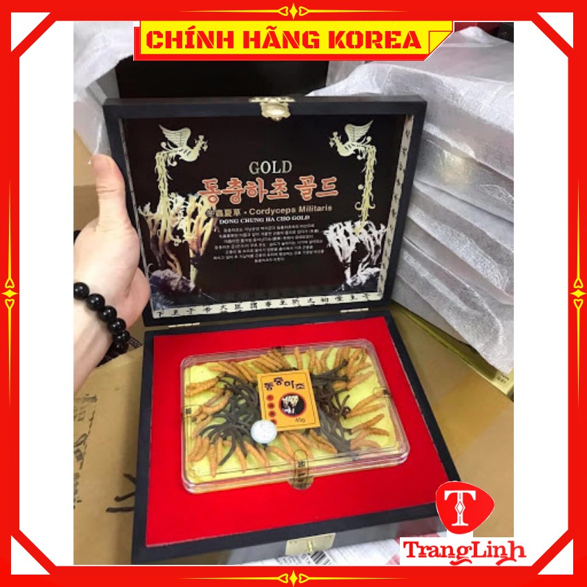 Đông trùng hạ thảo nguyên con, hộp 45gr - Đông trùng khô hàn quốc thượng hạng - tranglinhkorea