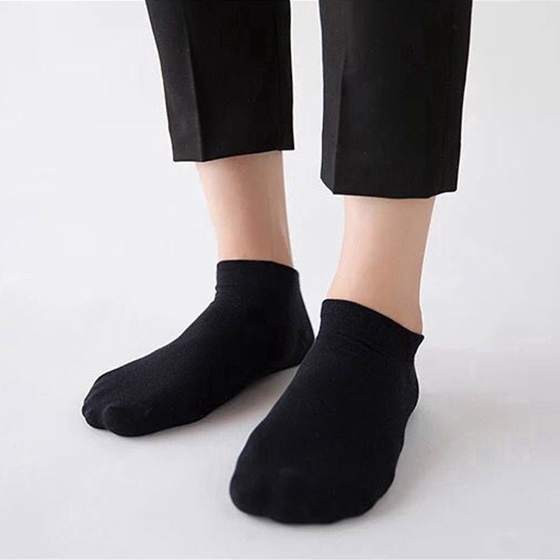 Tất cotton màu trơn thời trang đơn giản dành cho unisex