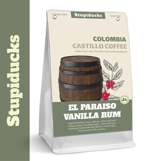 Cà Phê Hạt Rang Colombia Finca El Paraiso Rum Vanilla - Stupiducks Specialty Coffee