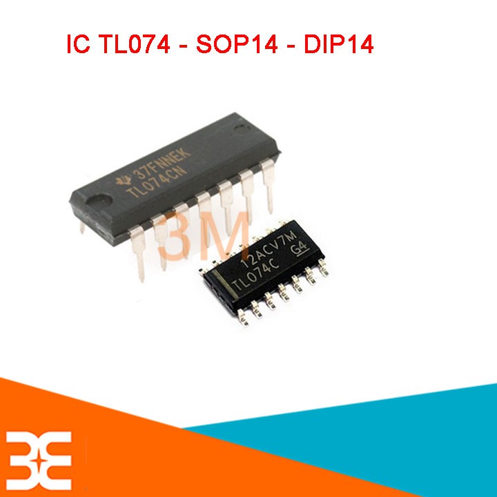 IC TL074 Tiêu Thụ Ít Điện Năng