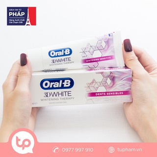 Kem Đánh Răng Oral-B 3D White Whitening Therapy Dents Sensibles 75ml