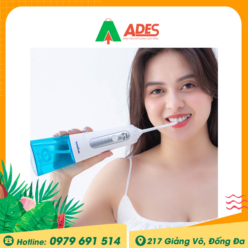 Máy Tăm Nước Cầm Tay WaterSmile WS-136 - Thương hiệu Mỹ - Chính hãng Bảo hành 1 đổi 1 trong 1 năm - NEW 2021