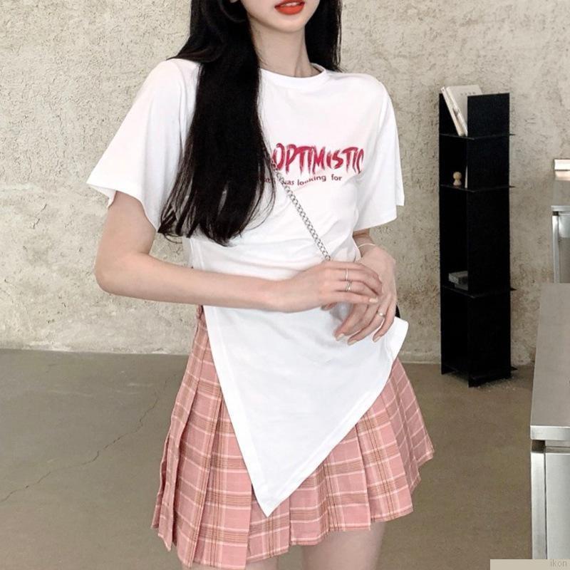 Áo Thun Ngắn Tay In Họa Tiết Xinh Xắn Dành Cho Nữ