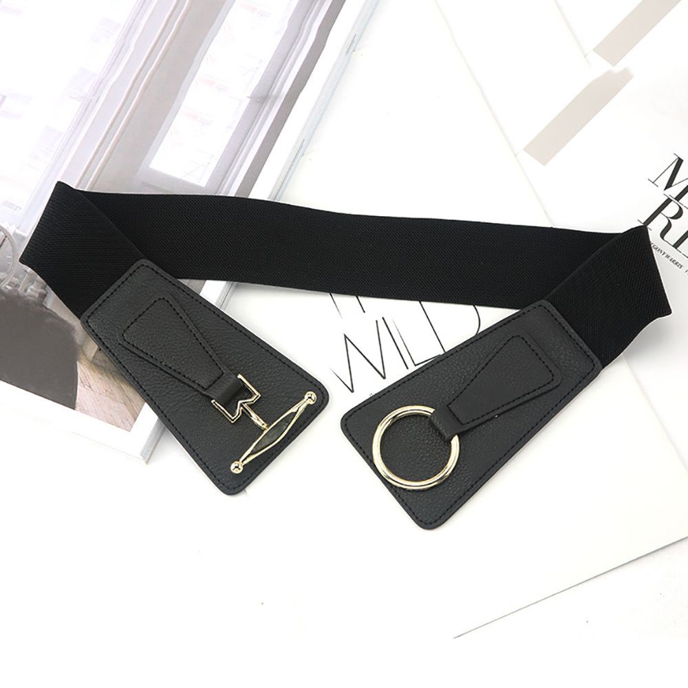Thắt lưng da PU bản rộng thiết kế đơn giản sang trọng dành cho phái nữ