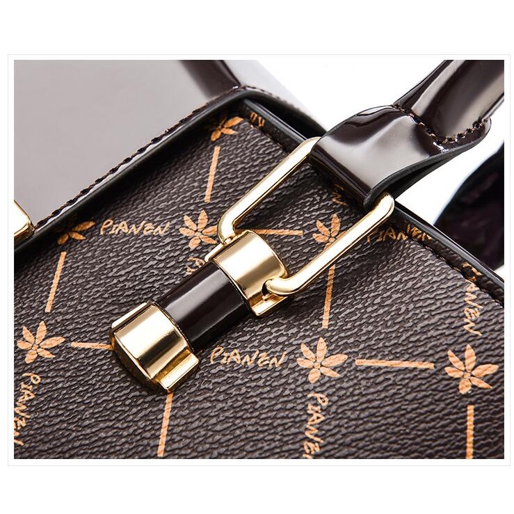 Túi Xách Tay Bằng Da Hoa Văn Kẻ Ô Thời Trang Dành Cho Nữ