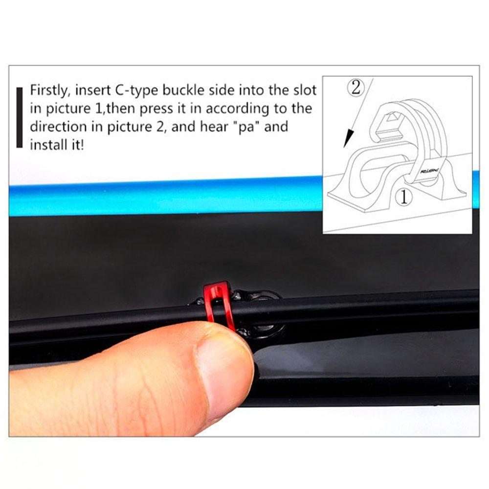 BSUNS Set 5 Khóa Chữ C Cho Dây Phanh Xe Đạp 3 Màu