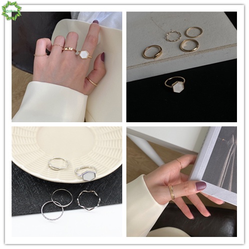 Bộ 5 nhẫn đeo ngón trỏ 17mm thiết kế tinh tế thời trang