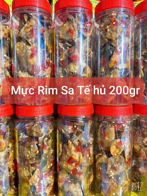 Mực Rim Sa Tế ( ăn liền ) là món ăn ngon của Shop Đặc Sản Biển Phan Thiết NGỌC DŨNG; Hộp 200 gram. HSD 6 tháng