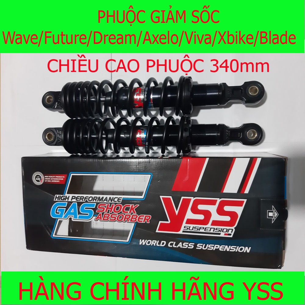 Phuộc YSS xe Wave/Future/Dream/Axelo/Viva/Xbike/Blade Hybrid DTG Plus
