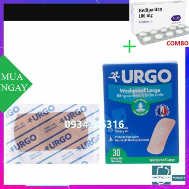Combo Bedipanten 100mg +  hộp 30 miếng lớn băng cá nhân urgo
