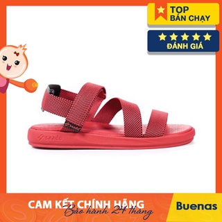 Sandal saado chính hãng nn09 đỏ - giày dép nam nữ quai chéo - full size 36-43