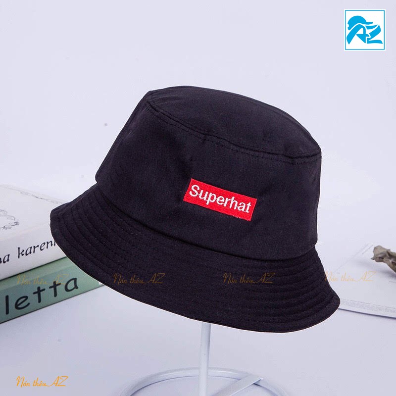 Mũ Nón Bucket thêu logo Superhat thời trang nam nữ MT439