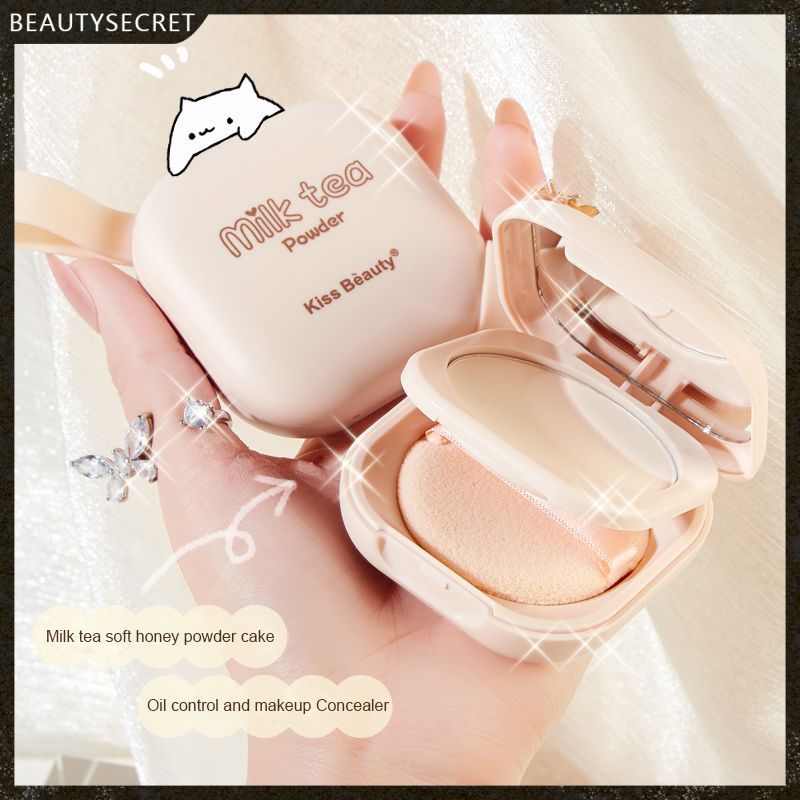 (Hàng Mới Về) Phấn Phủ Kiss Beauty Dưỡng Ẩm Sáng Da Kiềm Dầu Che Khuyết Điểm Chống Nước Không Phai Màu