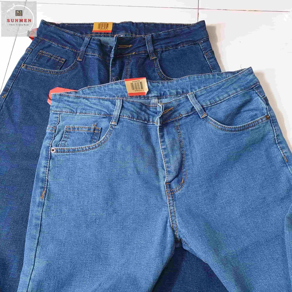 [HCM] Quần Jean Nam Ống Suông Trung Niên Chất Bò Đẹp Túi Xéo SUNMEN Size Từ 28-36,Phù Hợp Mặc Đi Làm,Đi Chơi,Dự Tiệc