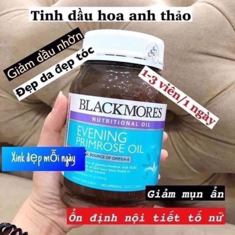 TINH DẦU HOA ANH THẢO ÚC - BLACKMORES EVENING PRIMROSE OIL 190 VIÊN - ĐỦ BILL | BigBuy360 - bigbuy360.vn
