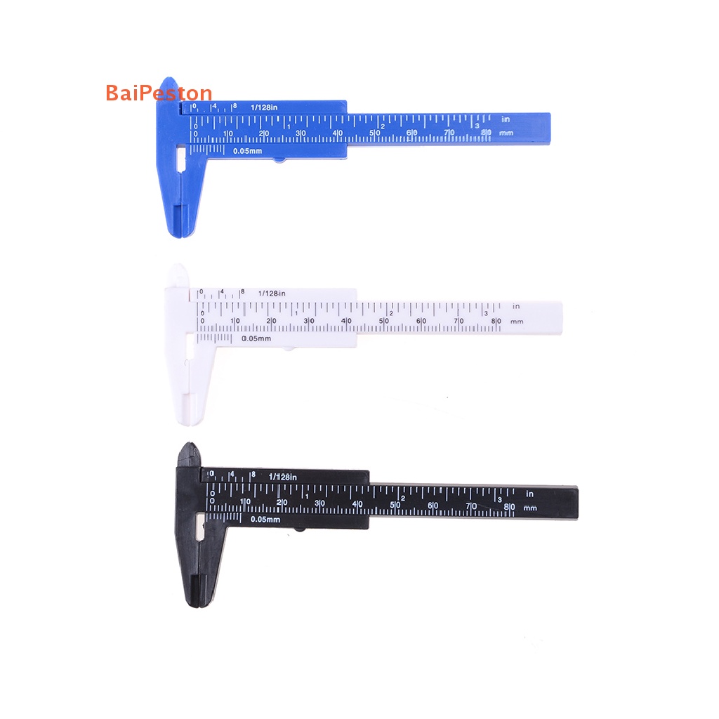 Thước Cặp Cơ Trượt Bằng Nhựa Mini 80mm Tiện Dụng Cho Học Sinh