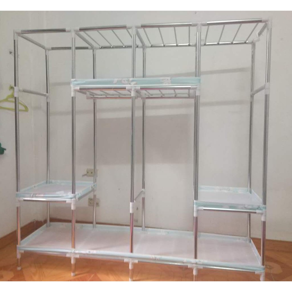 Tủ quần áo Tủ Vải Đựng Quần Áo Tủ Khung Thép Metal Khổ 210cm Cỡ Lớn