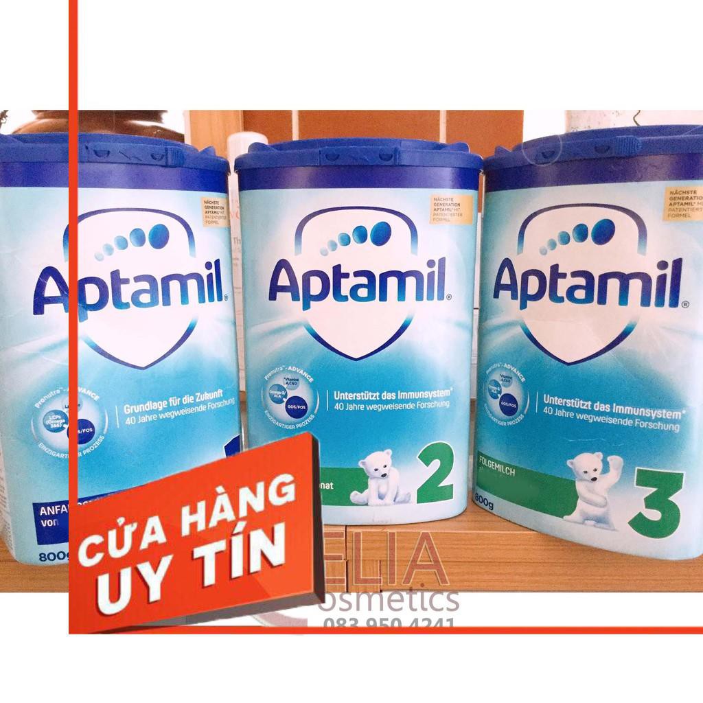 [Hàng Air][Date mới]Sữa Aptamil Pronutra xanh nội địa Đức 800g đủ số 1, 2, 3, Pre
