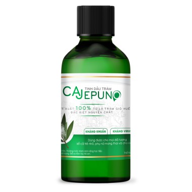 Tinh Dầu Tràm Huế Cajepuno Chai Tròn 50ml - Chiết Xuất Tự Nhiên, An Toàn Khi Sử Dụng