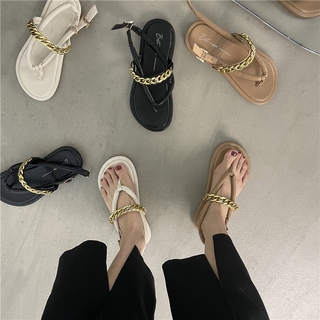 Giày xăng đan xỏ ngón đế bằng phong cách Hàn Quốc cho nữ