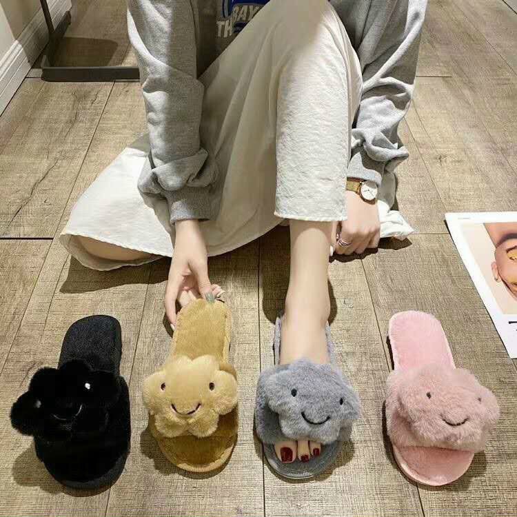 ( Siêu rẻ) Dép lông cao cấp mặt gấu