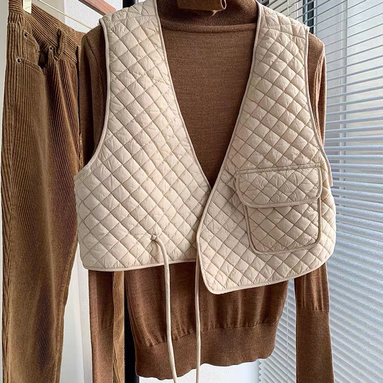 Áo khoác sát nách dáng rộng phối ren thời trang 2020 | BigBuy360 - bigbuy360.vn