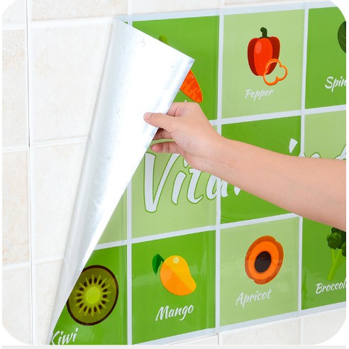 Giấy Dán Tường Bếp Cách Nhiệt, Chống Dầu Mỡ Cao Cấp