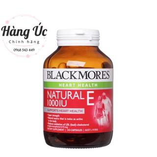 Vitamin E Blackmore💥FREESHIP💥 Vitamin E blackmores Úc 30 viên, 100 viên