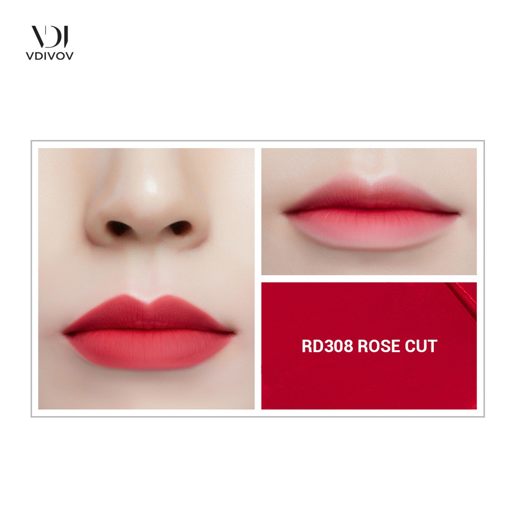 Son lì dưỡng ẩm VDIVOV Lip Cut Rouge Velvet 3.8g
