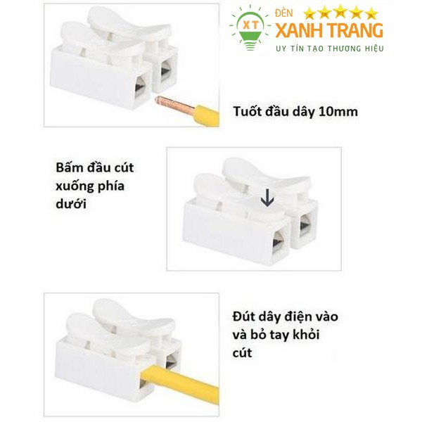 5 Chiếc Cút nối dây điện nhanh CH2, dầu nối dây siêu nhanh, cầu đấu nhanh dây điện tiện lợi