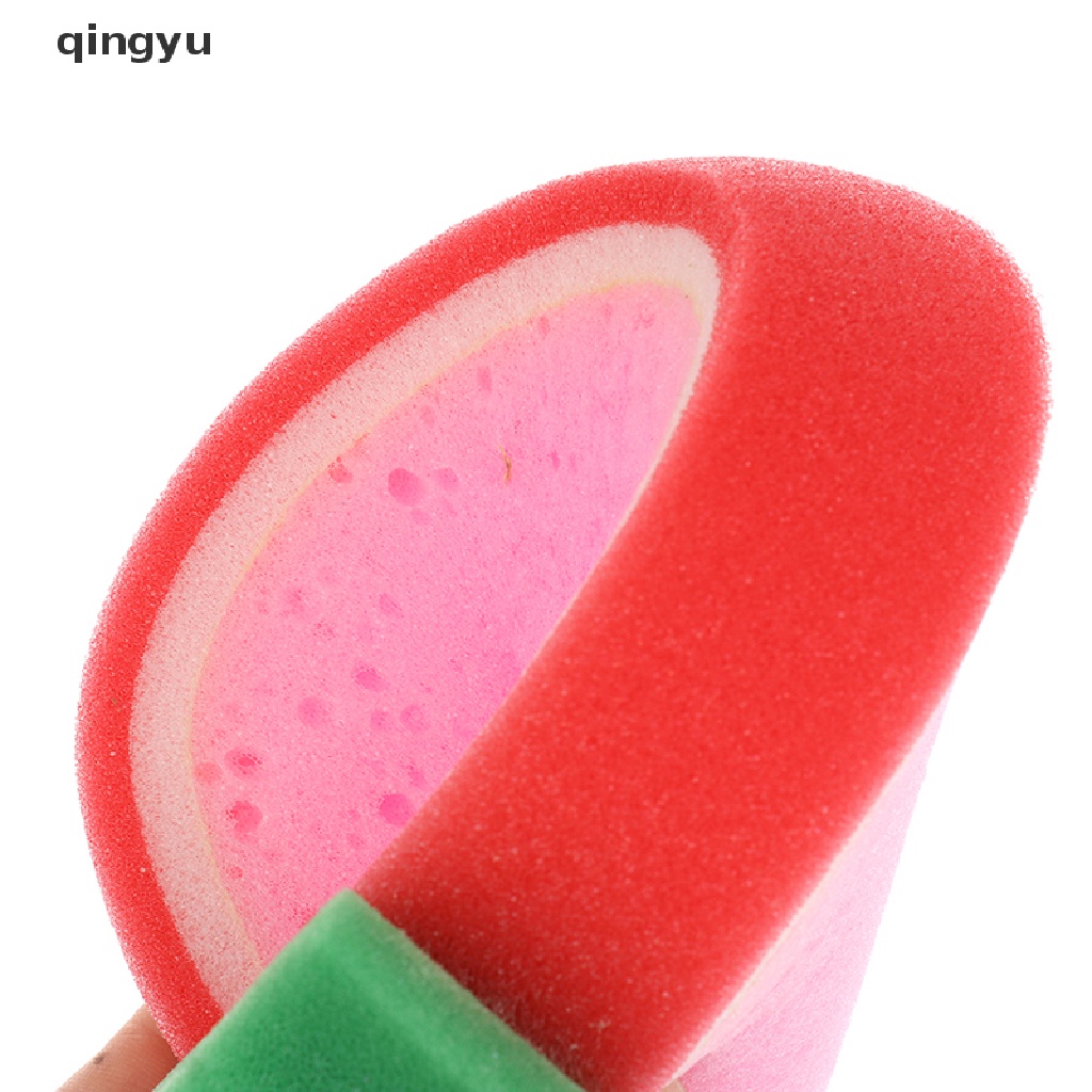 qingyu Bath Sponge Fruit Shaped Cute Body Cleaning Sponge Cartoon Bath Sponge Bath PLI
