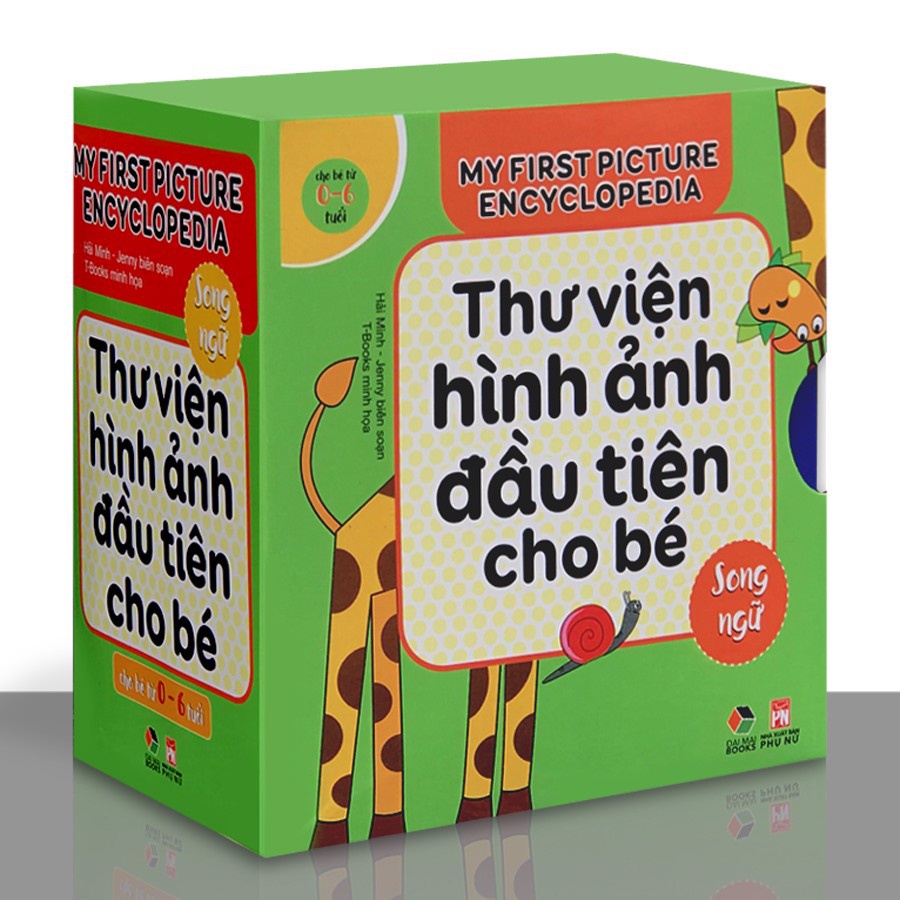 Sách - Bộ Hộp Thư Viện Hình Ảnh Đầu Tiên Cho Bé Từ 0 - 6 Tuổi - Song Ngữ Việt Anh