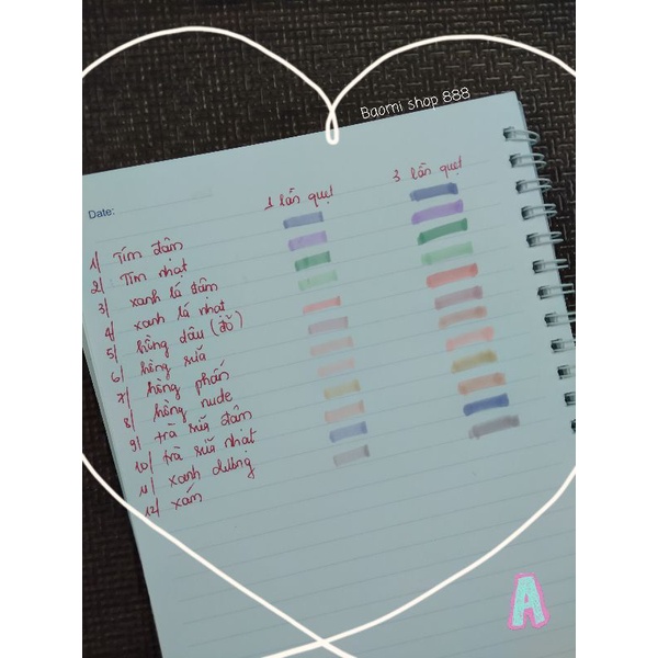 🍭 set 12 viết highlight  màu pastel  kẹo ngọt 🍭