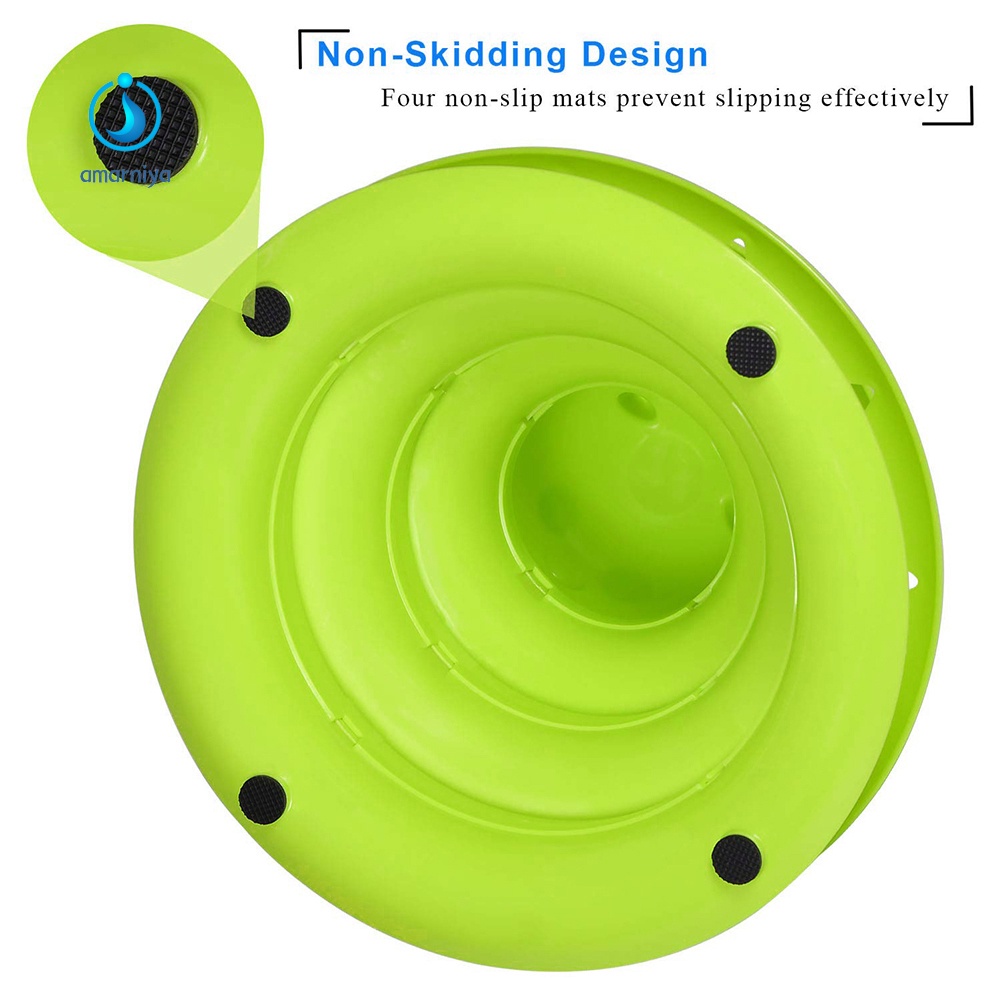 Đồ Chơi Tháp Bóng Lăn 3 Cấp Độ Nhiều Màu Sắc Chống Trượt Cho Mèo
