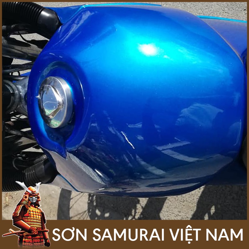 Chai sơn màu xanh s137 son Samurai