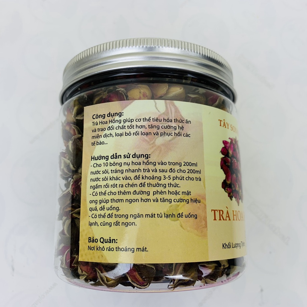 HŨ 250GR Trà Nụ Hoa Hồng Sấy Khô Thơm Thượng Hạng - Tây Sơn Food