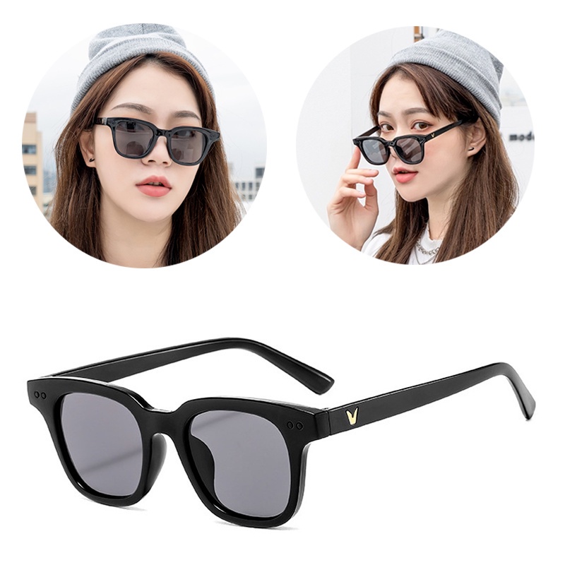 Mắt kính gọng tròn màu đen phong cách Hàn Quốc thời trang cá tính