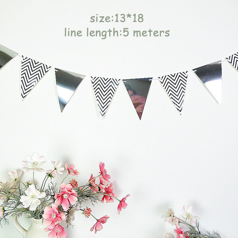 Dây Cờ Giấy Kim Tuyến Chữ Happy Birthday Treo Trang Trí Tiệc Sinh Nhật Cho Bé